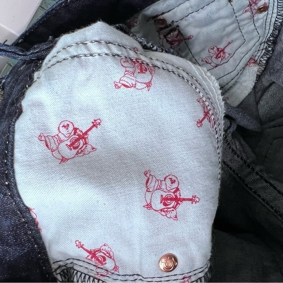 True Religion Straight Leg Dark Wash Jeans Size 26 - Picture 13 of 16